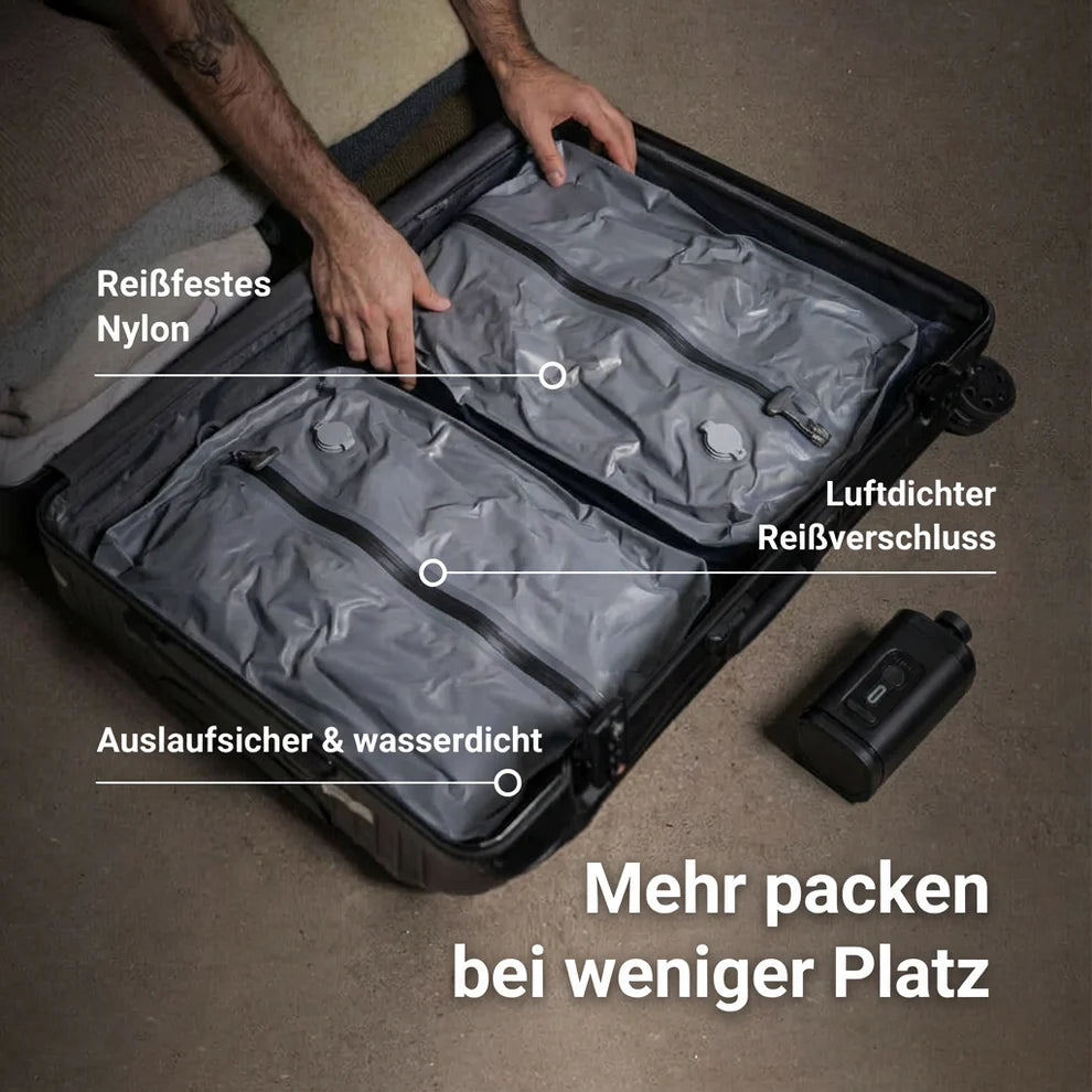 Zusätzlicher Kompressionsbeutel für noch mehr Stauraum